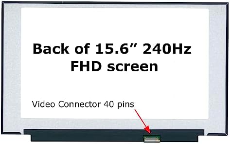 SCREENARAMA New Screen Replacement for Sharp LQ156M1JW03 (40pin 240Hz) FHD 1920x1080 IPS LCD LED Display with Tools and Tape