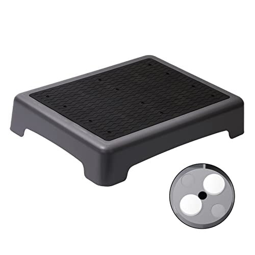 Fotree One Step Stool, Non-Slip Mobility Step Platform for Senior & Adults, Safety Step Platform for Stair, Car, Bed, Chair, Shower, Bathtub, Outdoor, 3.5 Inch High Rise Stairs 440 Lbs Capacity