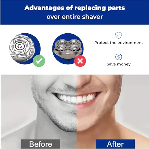 12 Pack Shaver Replacement Blades Compatible with Skull Shaver Pitbull Gold PRO & Silver - 4 Head Skull Shaver Blades, Enhanced Pitbull Shaver Replacement Heads for Superior Shaving