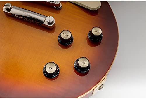 Musiclily Pro Imperial Inch Size Top Hat Bell Reflector 2 Volume 2 Tone Knobs Set for USA Les Paul SG Electric Guitar