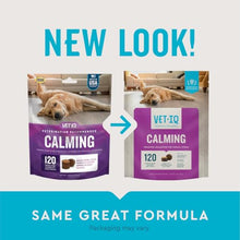 Load image into Gallery viewer, VetIQ Calming Support Supplement, Calming Chews for Dogs Help Manage Stress and Promote Relaxation, Anxiety Relief for Dogs, Made in The USA, 120 Count