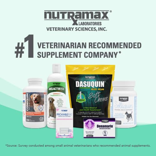 Nutramax Denamarin Liver Health Supplement for Dogs, With S-Adenosylmethionine (SAMe) and Silybin, 30 Chewable Tablets