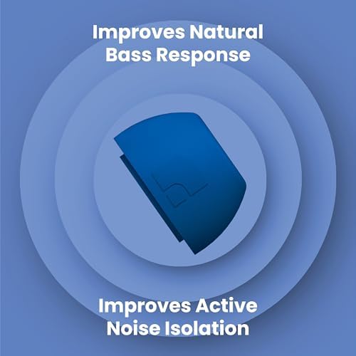 Foam Masters Ultra-Premium Memory Foam Ear Tips for AirPods Pro 1st & 2nd Gen | 3 Pairs | Black Magic Ver 6.0 | Secure | Comfort | Better Noise Cancel | Replacement Buds – Blue, Large