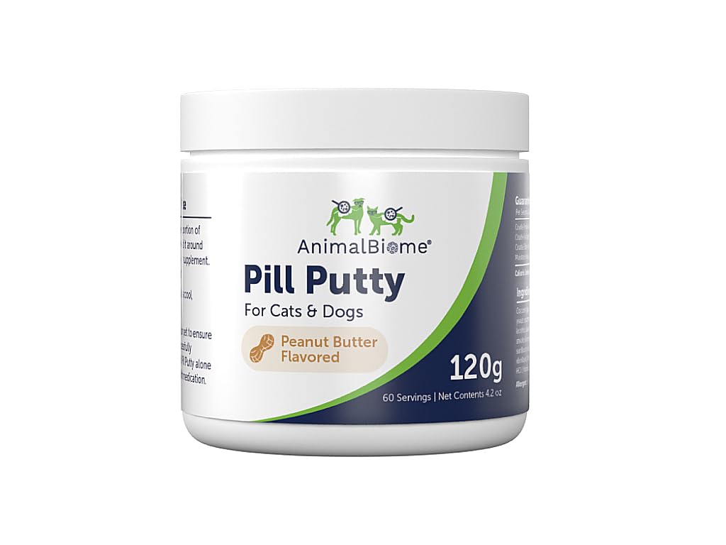 AnimalBiome Pill Putty Wrap Paste for Dogs and Cats (Peanut Butter)