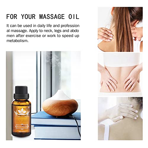 Ownest 5 Pack Ginger Massage Oil,100% Pure Natural Lymphatic Drainage Ginger Oil,SPA Massage Oils,Repelling Cold and Relaxing Active Oil-30ml