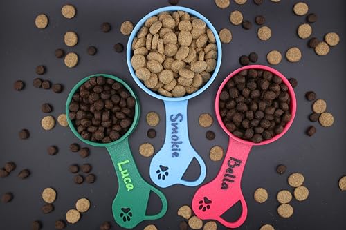 Personalized Dog Food Scoop Custom Scooper Pet Kibble Scoop Food Dispenser Dog Measuring Cup Custom Pet Accessories Gift Idea For Dog Lover (8oz - 1cup)