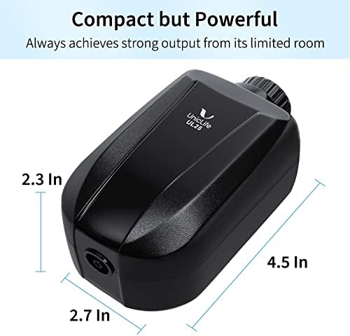 Uniclife Aquarium Air Pump Dual Outlet Fish Tank Aerator with Accessories for 5-200 Gallon Tank