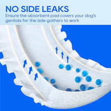Load image into Gallery viewer, HONEY CARE All-Absorb A26 Male Dog Wrap, 50 Count, Small