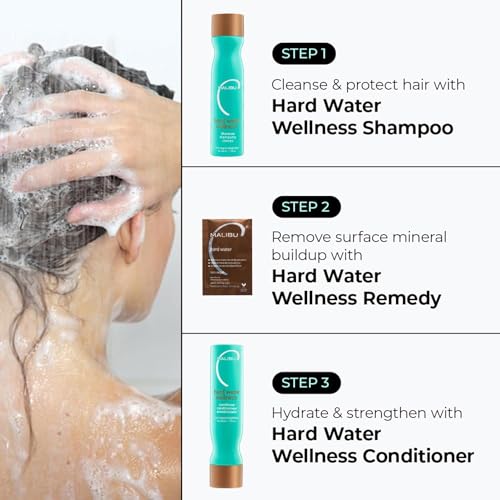 Malibu C Hard Water Wellness Hair Conditioner - Sulfate Free Conditioner that Increases Moisture & Shine - Protects Hair from Waterborne Elements