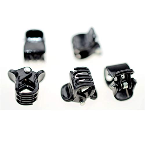 100pc/pack 1cm Hair Claws Clip for Women Girls Plastic Mini Hairpin Hair Clip Clamp Hair Accessories Gifts (100pcs black)