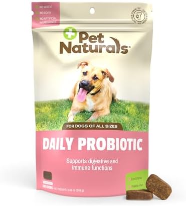 Pet Naturals Daily Probiotic for Dogs, Duck Flavor, 160 Chews - 120M CFUs Pre and Probiotics for Dogs Digestive Health, Gut Health, Immune Support, Diarrhea, Allergies and Itching