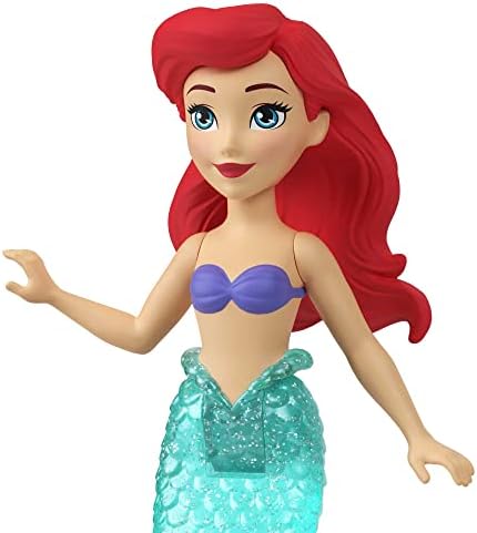 Mattel Disney Princess Toys, Small Doll Party Set with 6 Posable Dolls in Sparkling Clothing & 13 Tea Time Accessories