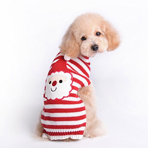 HAPEE Christmas Large Dog Sweaters,Santa Xmas Dog Clothes (P02-Santa Claus, XX-Large)