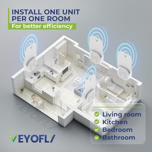 VEYOFLY Flying Insect Trap Refill- Plug in Bug Catcher Indoor Refills, Indoor Fly Trap, Indoor Fly Trap,Trap for Mosquitos, Bugs, Insects, Gnats, Moth and Fruit Flies -Plug in Refill (Pack of 10)