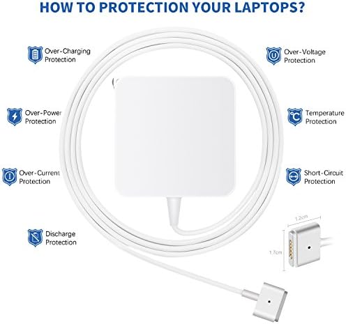 Mac Book Air Charger, Replacement 45W T-Tip AC Power Adapter for Charging Mac Book Air 11-inch and 13-inch