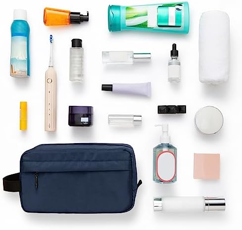 Vorspack Travel Toiletry Bag for Men - Hanging Toiletries Bag Water Resistant Dopp Kit Travel Bag for Toiletries Accessories