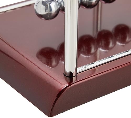 Juvale Newton's Cradle Balance Pendulum, Physics Learning Desk Toy, Swinging Kinetic Balls for Home, Office Decoration, Stress Relief, Fun Science Fidget Accessories (7x6x7 in)