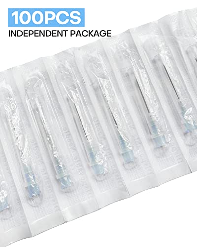 23 Gauge 1 Inch/25MM Luer Lock Needle Pack of 100 for Industrial Accessories Supplies, Individually Packaged