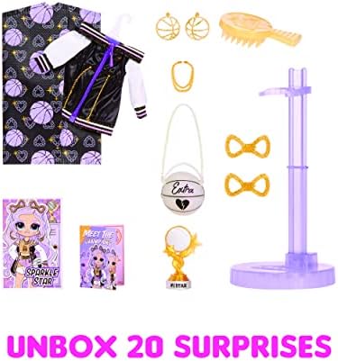 L.O.L. Surprise! OMG Sports Fashion Doll Sparkle Star with 20 Surprises Including GoSporty-Chic Fashion Outfit and Accessories, Holiday Toy Playset, Great Gift for Kids Girls Boys 4 5 6+ Years