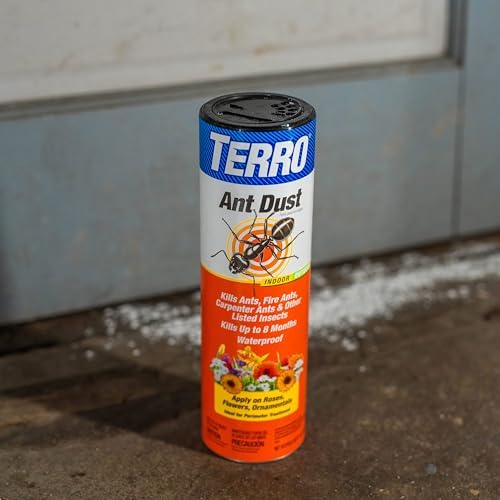 TERRO T600 Ant Dust Powder Killer for Indoors and Outdoors - Kills Ants, Fire Ants, Carpenter Ants, Roaches, Spiders, and Other Insects , 1lb