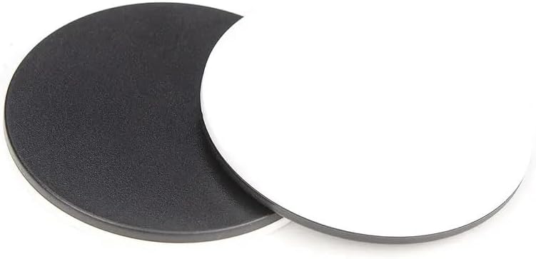 Microscope Accessories Kit Stereo Microscope Base Black Working Board Bottom Working Loading Stage Round Plastic Diameter 60mm 75mm 95mm Microscope Slides (Color : 100mm)