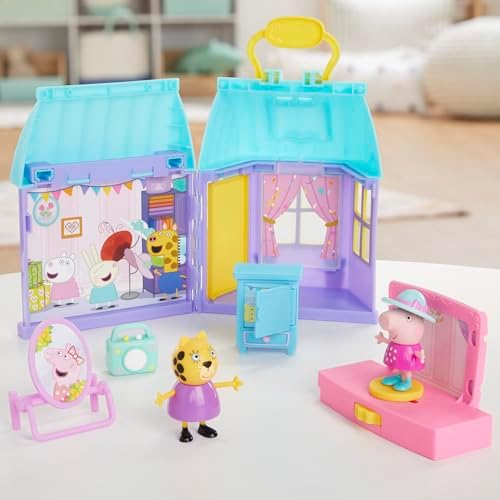 Peppa Pig Peppa’s Dance Party Playset with House, 2 Figures, 6 Accessories, Preschool Toys for Girls and Boys, Kids Gifts, Ages 3+ (Amazon Exclusive)