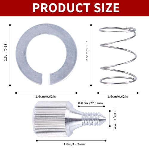 2Pack Stainless Steel Mixer Knob Thumb Screw Attachment and 4Pack Stainless Steel Spring and Washer Kit Compatible with Kitchenaid Mixer Parts Accessories