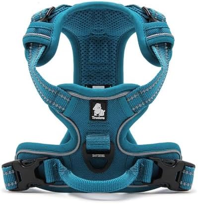 TRUE LOVE Truelove Adjustable No-Pull Dog Harness Reflective Pup Vest Harnesses Comfortable Control Brilliant Colors TLH5651(Blue,S)