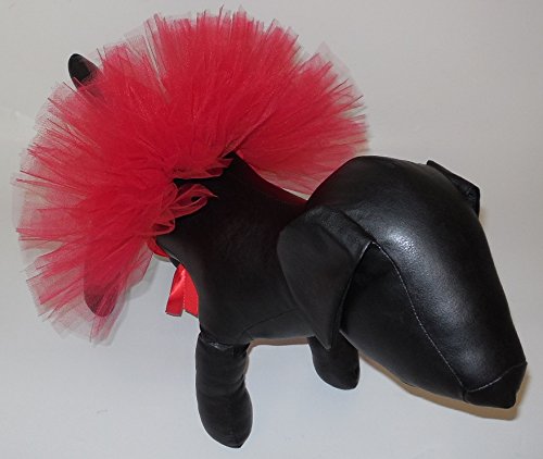 Pawpatu Handcrafted in USA Red Tulle Tutu for Extra Large Dogs