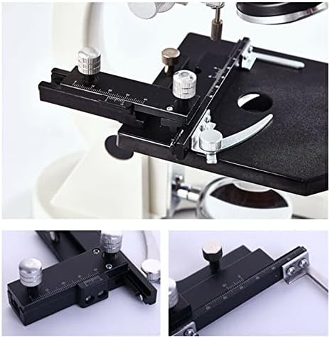 Microscope Accessories Kit Attachable Mechanical Stage X-Y Movable Stage with Scale XSP Biological Microscope Stage Microscope Slides