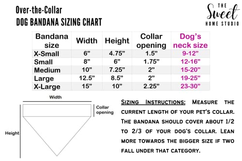 Easter over the collar dog bandana, pastel color spring no tie slip on pet neckerchief (Easter I woof you, X-Small)