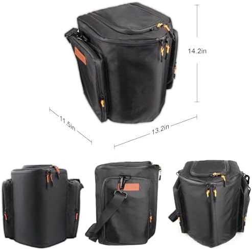 Shoulder Bag Carry Case for Bose S1 Pro+ Portable Bluetooth Speaker PA System and Microphones, Transmitters, Tablet, Power Cord Accessories