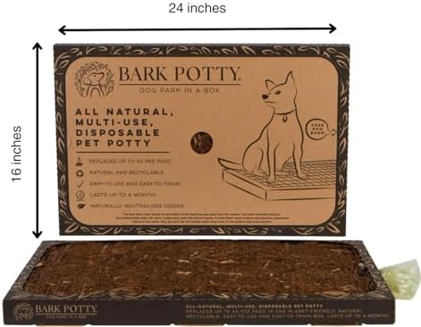 Disposable Dog Potty - Multi-Use, Odor Neutralizing, Non-Leaking - Lasts for Weeks - Indoor/Outdoor