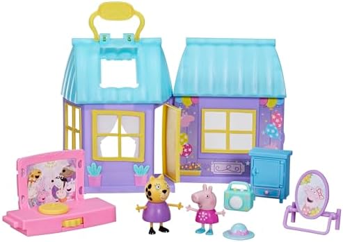 Peppa Pig Peppa’s Dance Party Playset with House, 2 Figures, 6 Accessories, Preschool Toys for Girls and Boys, Kids Gifts, Ages 3+ (Amazon Exclusive)