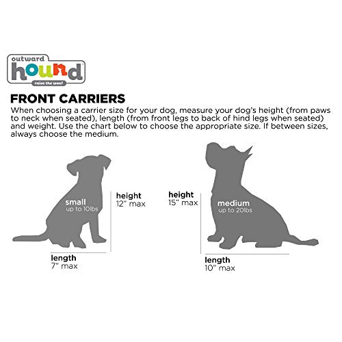 Outward Hound PoochPouch Dog Front Carrier, Small, Grey