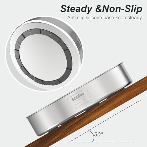 Slow Feeder Dog Bowl, Double Wall Food-Grade Stainless Steel, Heavy Duty with Non-Slip Rubber Base, 2Cups Capacity for Medium Dogs to Slow Down Eating
