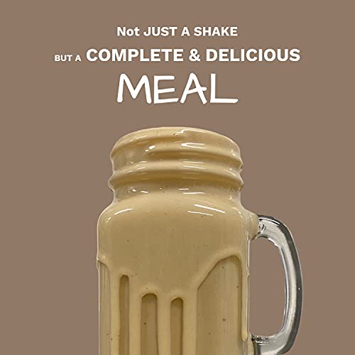 UpNourish Plant-Based Protein Meal Replacement Shake! Keto, Vegan-Friendly Lifestyles. Gluten & Dairy-Free Smoothie with Essential Vitamins, Minerals, and Low Carbs - Peanut Butter, 15 Servings