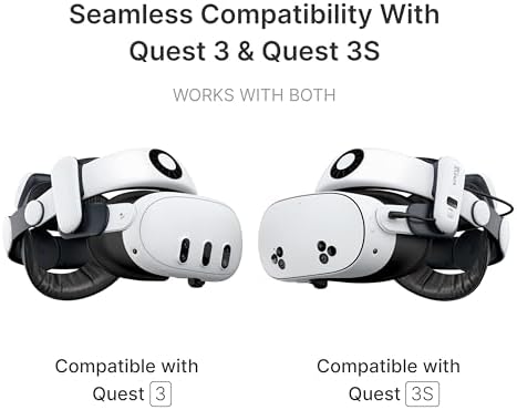BOBOVR S3 Pro Battery Strap Accessories,Head air Conditioning and 10000mah hot-swappable Battery Pack,Compatible with Meta Quest 3/Quest 3s