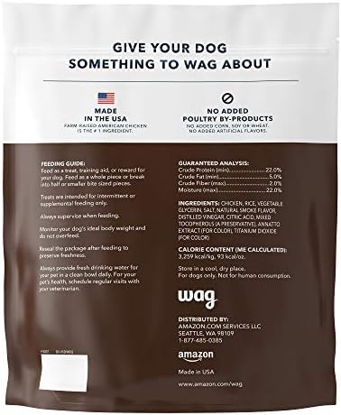 Amazon Brand - Wag Dog Treats Chicken and Waffle Bites 24oz