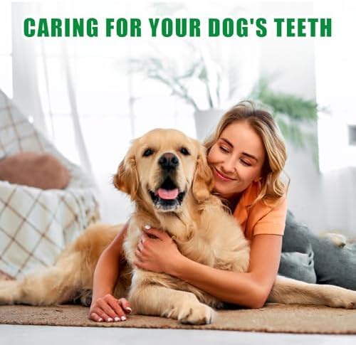Dog Dental Powder,Dog Teeth Cleaning Powder,Dog Dental Cat Dental Care,Cat and Dog Teeth Cleaning,Canine Plaque Remover Helps Reduce Bad Breath,Improve Pet's Oral Cavity and Freshen Breath(80G)