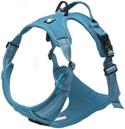 TRUE LOVE Truelove Adjustable No-Pull Dog Harness Reflective Pup Vest Harnesses Comfortable Control Brilliant Colors TLH5651(Blue,S)