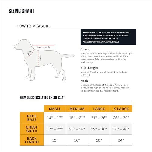 Carhartt Firm Duck Insulated Dog Chore Coat, Durable Weather Resistant Jacket for Cold and Windy Conditions, PFAS Free (Carhartt Brown), X-Large