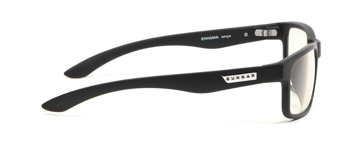 GUNNAR - Premium Gaming and Computer Glasses - Blocks 35% Blue Light - Enigma, Onyx, Clear Tint