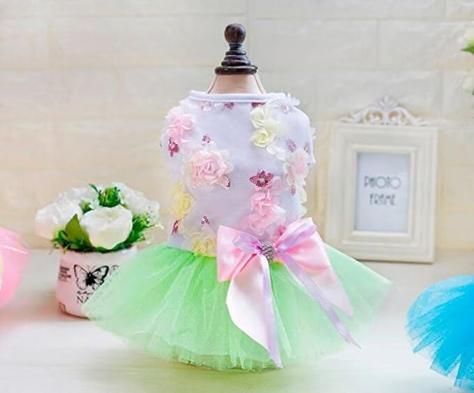 Chihuahua Fancy Dress for Dog Cats Clothes Puppy Dresses for Medium Dogs Wedding Fashion Doggie Winter Dresses XL