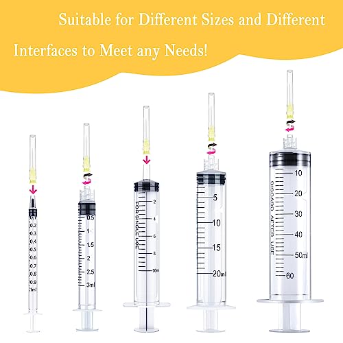 100 PCS 20Ga Dispensing Needle,Individual Package of Injection Syringe Accessories with Luer Lock,Suitable for Refilling Liquid, Inks,Livestock and Industry(1inch/25mm)