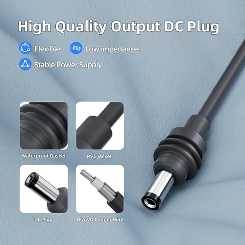 Starlink Mini 3 in 1 DC Power Cable 16.4FT, 100W+ USB C 12-24V Cigarette Lighter Plug and DC Male Power Cable Cord for Starlink Mini, Plug and Play Starlink Mini Accessories 5M