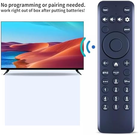 MG3-R34010 / 297107 Replacement IR Remote Control fit for Hisense X UHD LED XClass TV 43A6GX 50A6G R34010BA00-00001, for Pioneer Xumo TV PN50-751-24U CP-RC1NA-23 (Without Voice Function)