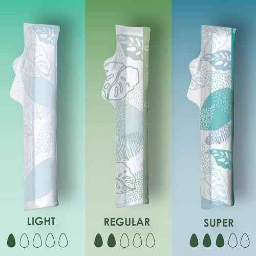 L. Cotton Tampons Regular/Super Absorbency Multipack, Free from Chlorine Bleaching, Pesticides, Fragrances, or Dyes, 84 Count (2 Packs of 42)