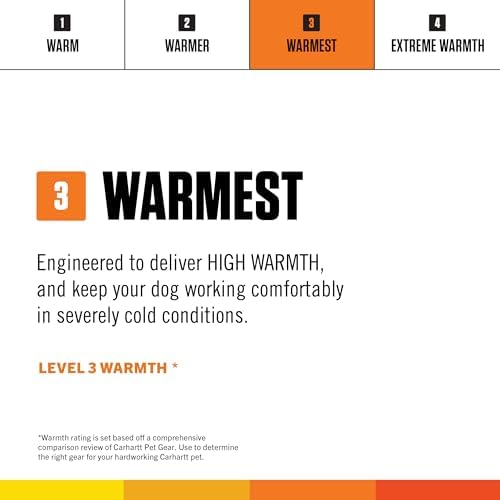 Carhartt Firm Duck Insulated Dog Chore Coat, Durable Weather Resistant Jacket for Cold and Windy Conditions, PFAS Free (Carhartt Brown), X-Large
