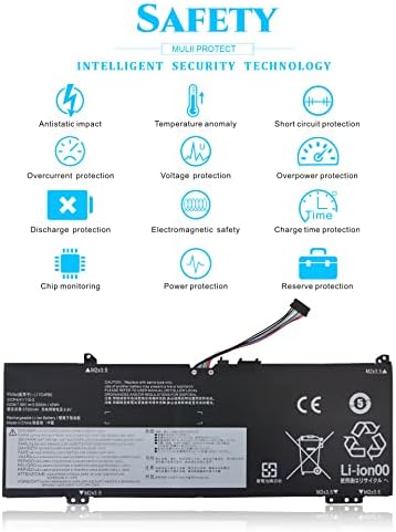 L17C4PB0 81EM L17M4PB0 Battery Replacement for Flex 6 6-14 6-14IKB 6-141KB 6-14ARR, IdeaPad 530S 530S-14IKB 530S-141KB 530S-14ARR 530S-15IKB 530S-151KB for Air 14 Yoga 530 141KB 14ARR Laptop